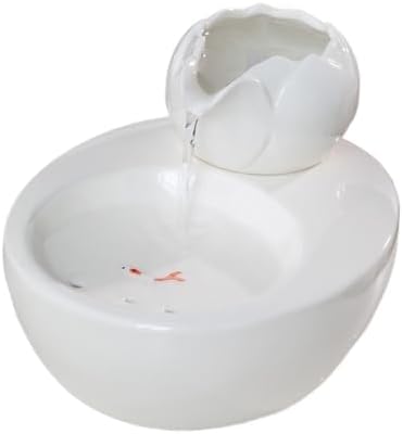 White Ceramic Tabletop Water Fountain Indoor Fountain