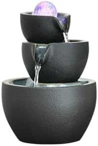Elegant Kiln-Change Desktop Water Fountain Black