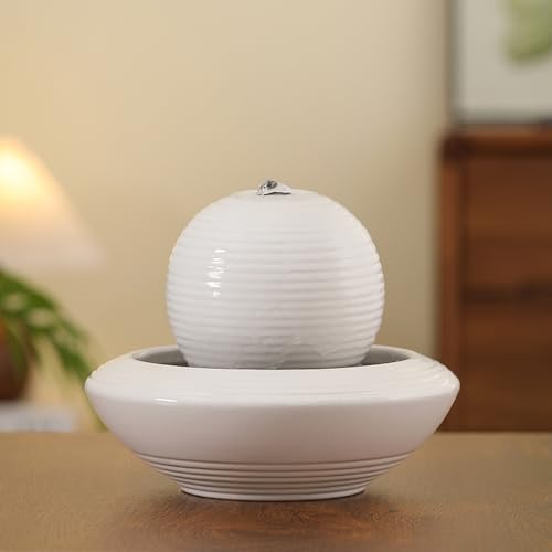 Ceramic Tabletop Fountain for Indoor Home Decoration