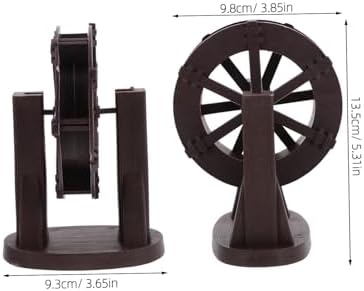 Waterfall Water Wheel Fountain for Indoor Outdoor Patio