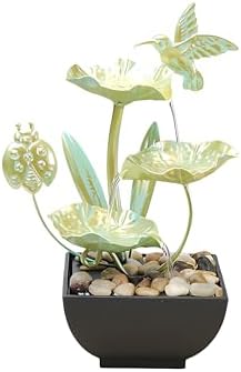 11 Inch Tabletop Water Fountain with LED Light
