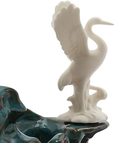 Hanmorfarbi Tabletop Fountain with LED Light and Fish Tank
