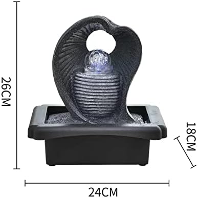 Elegant Desktop Water Fountain with Rolling Ball for Home Office Feng Shui Decor