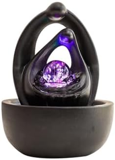 Modern Minimalist Ceramic Tabletop Fountain Black