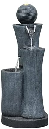 Resin Waterfall Tabletop Fountain - Indoor Outdoor Decorative Fountain