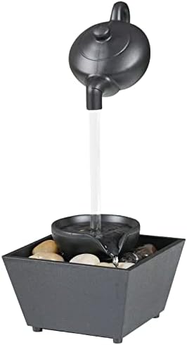 Floating Teapot Waterfall Office Desk Fountain Decoration