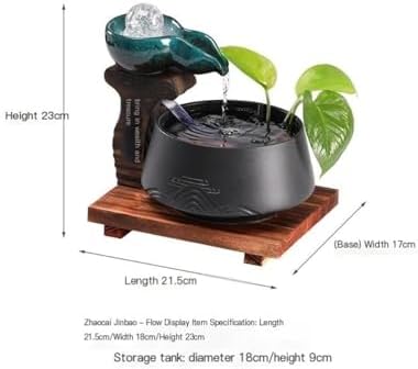 Modern Minimalist Tabletop Fountain with Wealth Flow and Humidifier Function