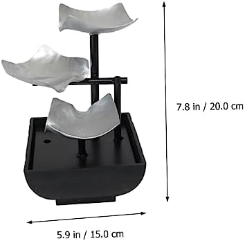 Ciieeo Metal Desktop Waterfall Fountain for Office Zen Decor