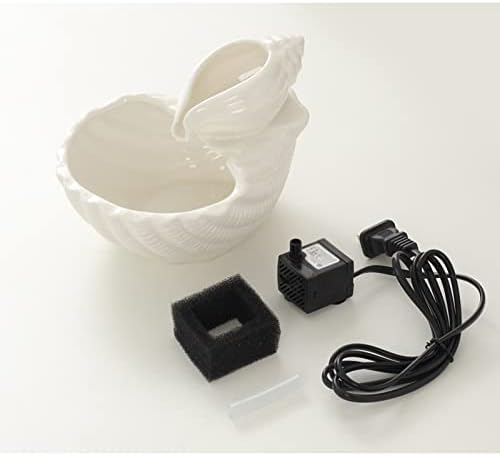 Pink Ceramic Desktop Fountain with Water Pump