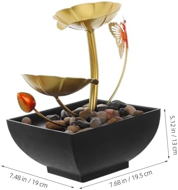 Cabilock Tabletop Waterfall Fountain Decor