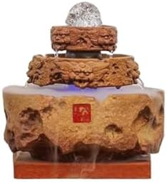 Elegant Yellow Ceramic Water Fountain