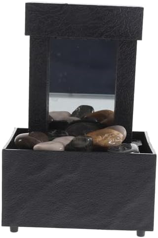 SOLUSTRE Running Water Ornament Desktop Fountain Zen Decor for Home Office Bedroom