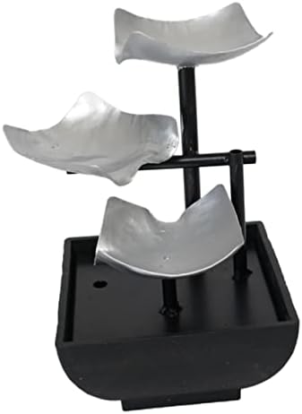 Ciieeo Metal Desktop Waterfall Fountain for Office Zen Decor