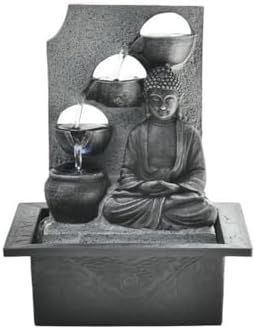 Zen Buddha Water Fountain for Desk and Home