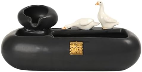 Ceramic Flowing Water Ornament for Desktop Living Room