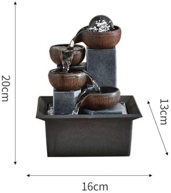 Stylish Tabletop Water Fountain for Home Office Meditation