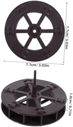 Cabilock 2pcs Rotating Water Wheel Fountain Decor