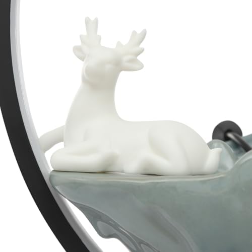 Chinese Style Landscape Deer Indoor Water Fountain with LED Light and Mist 1