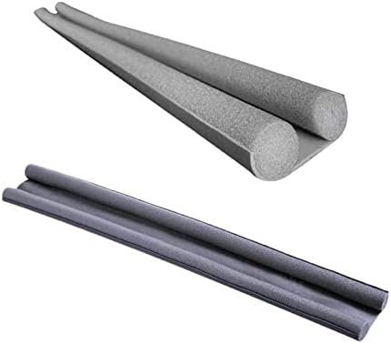 2pcs Gray Door Draft Stopper Soundproof Insulation Doorstop