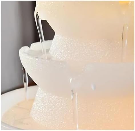 Elegant Indoor Water Fountain with LED Lights for Meditation and Relaxation