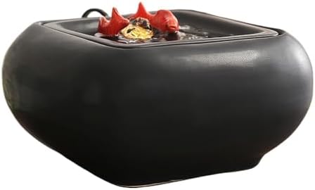 Elegant Tabletop Water Fountain with Goldfish