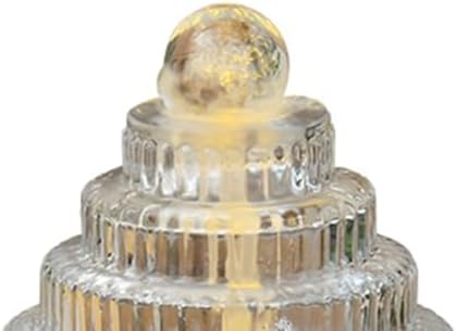Elegant Desktop Water Fountain with Luminous Design
