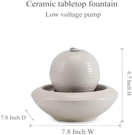 Ceramic Tabletop Fountain for Indoor Home Decoration