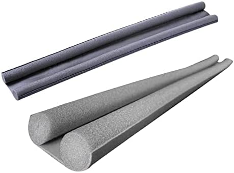 2pcs Gray Door Draft Stopper Soundproof Insulation Doorstop