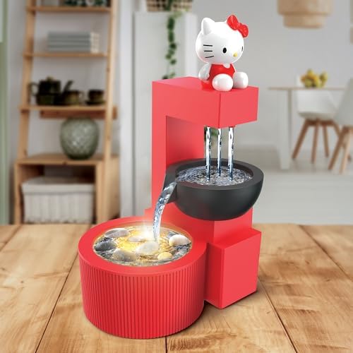 Hello Kitty LED Tabletop Waterfall Fountain