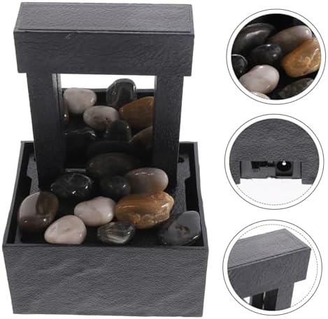 HEALLILY Indoor Water Fountain for Office Zen Desk Decor
