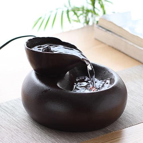Ceramic Mini Waterfall Fountain for Office and Home