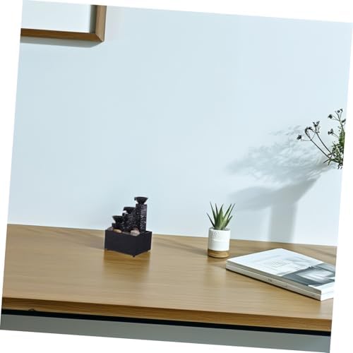 RORPOIR Tabletop Waterfall Fountain Battery Powered Office Decor