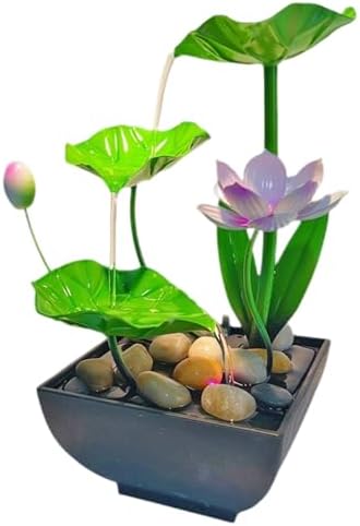 Indoor Waterfall Fountain with LED Lights