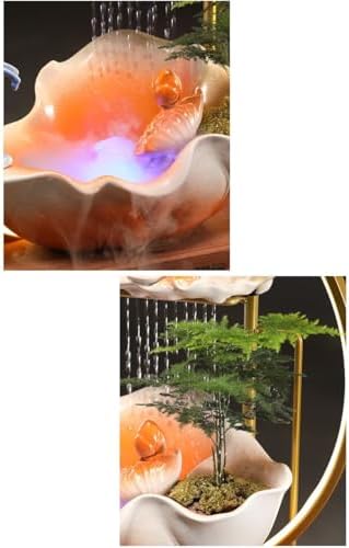 Indoor Lucky Water Fountain with Circulating Water for Living Room and Office