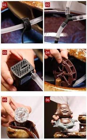 Modern Tabletop Indoor Fountain for Home Office Decor