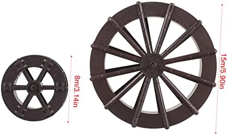 2pcs Fountain Feng Shui Wheel Sculpture Decor Tabletop Mini Waterfall Accessories