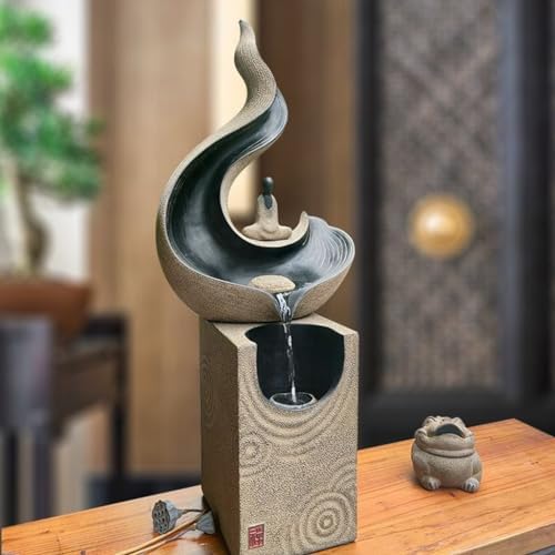 Water Circulation Decorative Tabletop Fountain for Home Office Study Porch