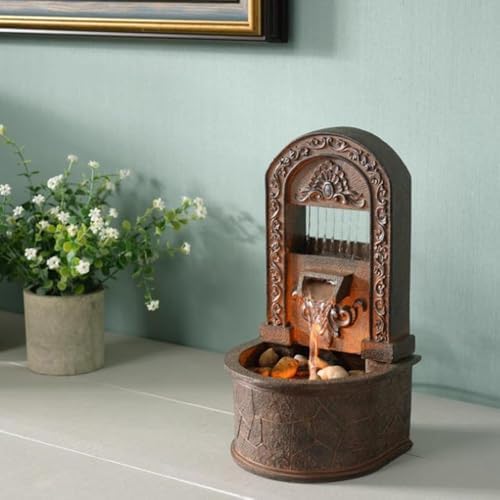 Elegant Retro Desktop Water Fountain for Home and Office