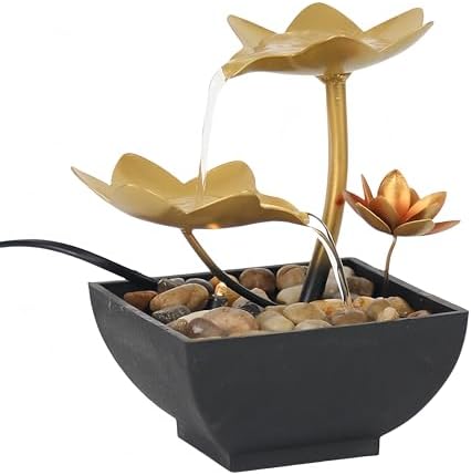 Fengshui Caishen Tabletop Water Fountain Decor