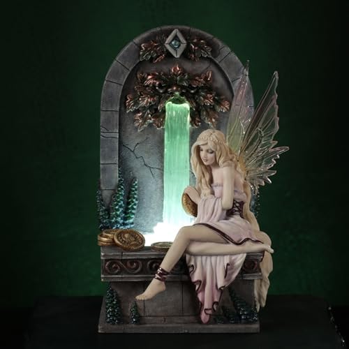 Veronese Design Fairy Wishing Well LED Fountain Sculpture