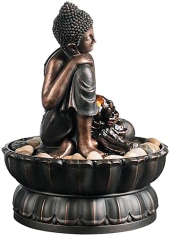Buddha Desktop Fountain with Flowing Water Design