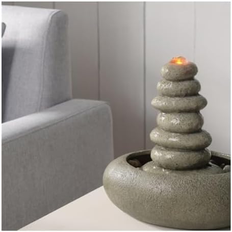Desktop Fountain with Gurgling Water for Living Room Decor