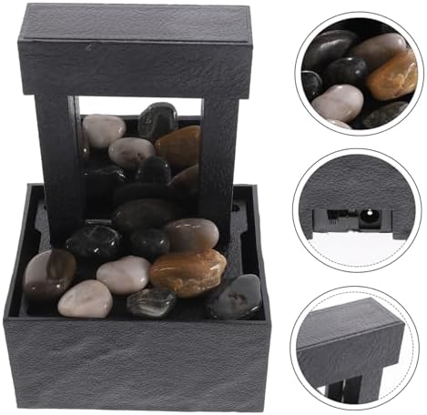 Garneck Indoor Water Fountain Tabletop Zen Decor for Home