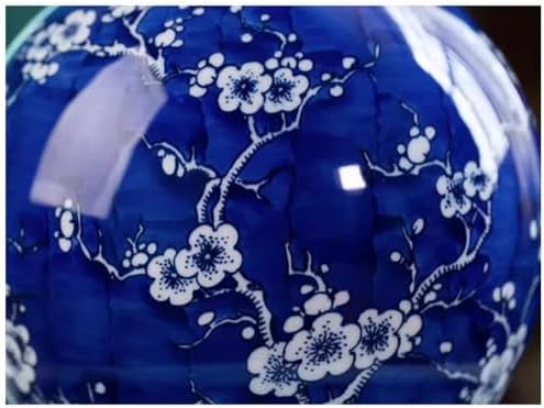Tabletop Fountain with Blue and White Porcelain Design