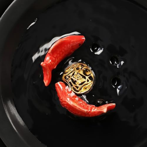 Elegant Tabletop Water Fountain with Goldfish