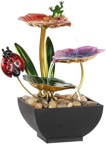 Fengshui Caishen Tabletop Water Fountain Decor