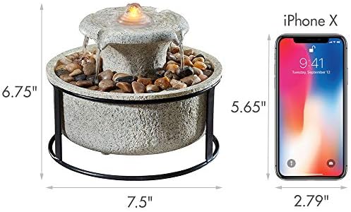 Homedics Euphoria Relaxation Tabletop Fountain Natural 1