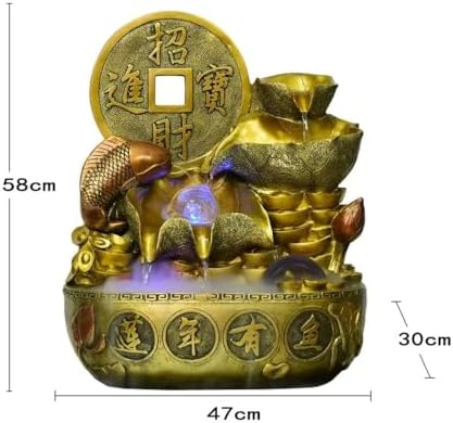 Large Tabletop Fountain Indoor Feng Shui Decor for Home and Office