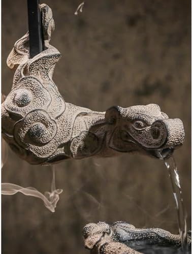 Tabletop Resin Dragon Fountain with Circulating Water