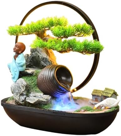 Chinese Style Rockery Water Fountain for Home Office Decor